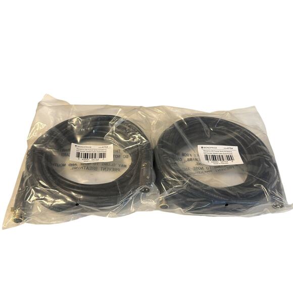 Lot of 2 New Monoprice 4754 Premier Series 16AWG Gold Plated Cable - Picture 1 of 2